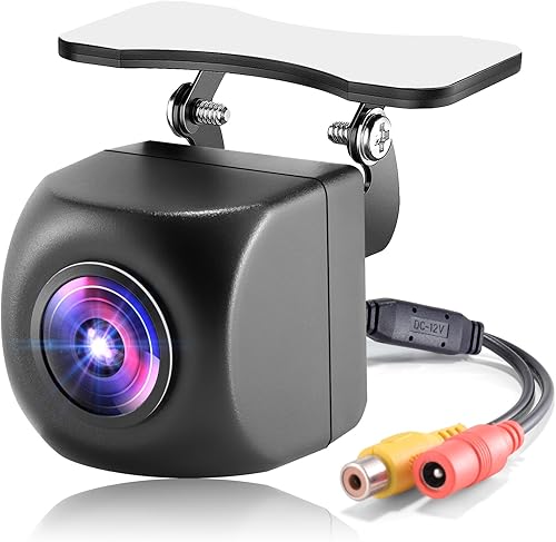 Adaronic Cámara de respaldo  Cámara de visión trasera universal con visión súper nocturna  Cámara de estacionamiento inverso de ángulo de visión