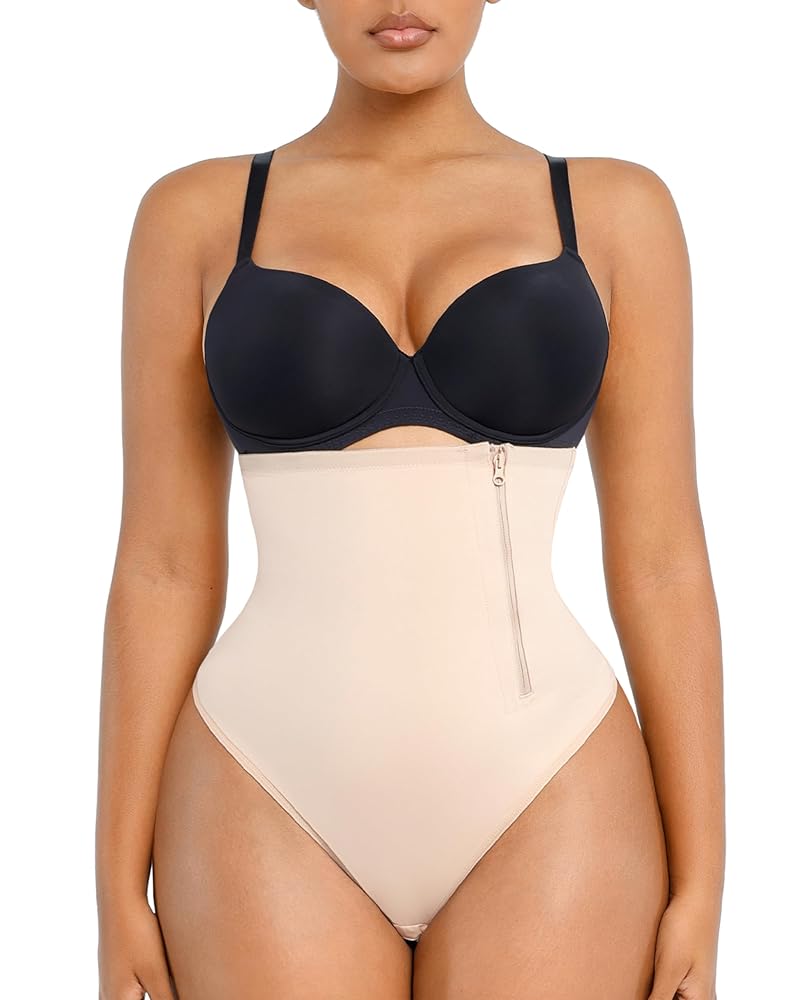 SHAPELLX Women Tummy Control Shapewear Side Zipper Waist