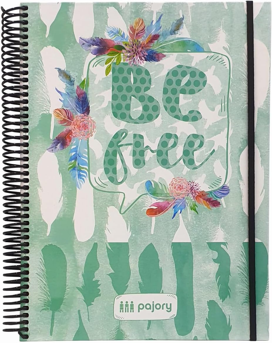 Maxi Spiral Hard Cover Notebook A4 80gsm 120 Sheets Squared-Assorted Designs