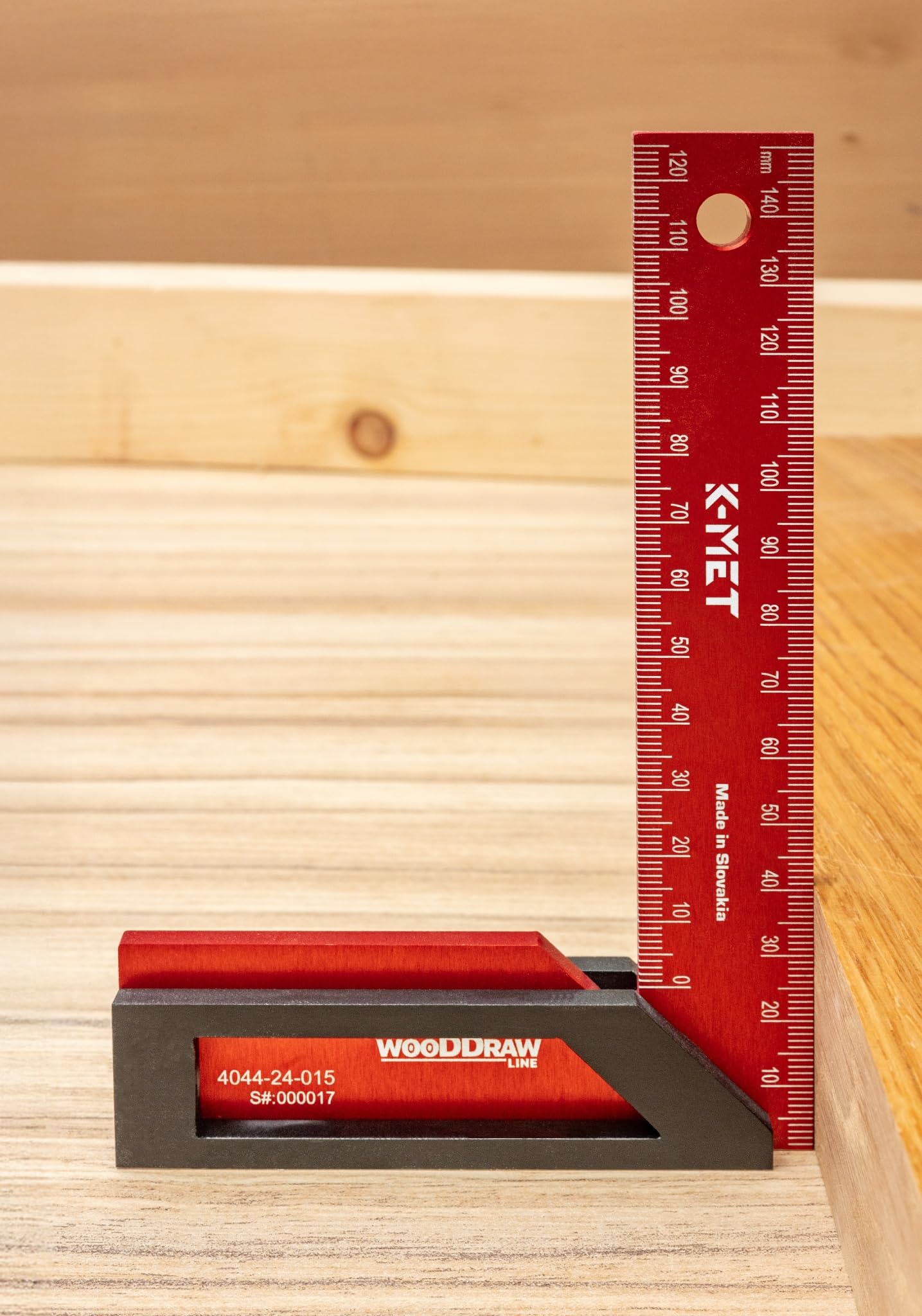 K-MET WooDDraw - Squadra da falegname, 150 x 100 mm