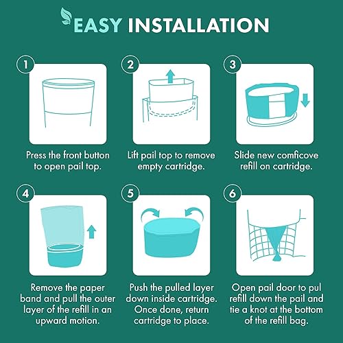 Miniatura 6 de Paquete de 8 repuestos para pañales para adultos, compatibles con el modelo Janibell Akord 280 Slim, sistema de pañales para adultos para eliminar