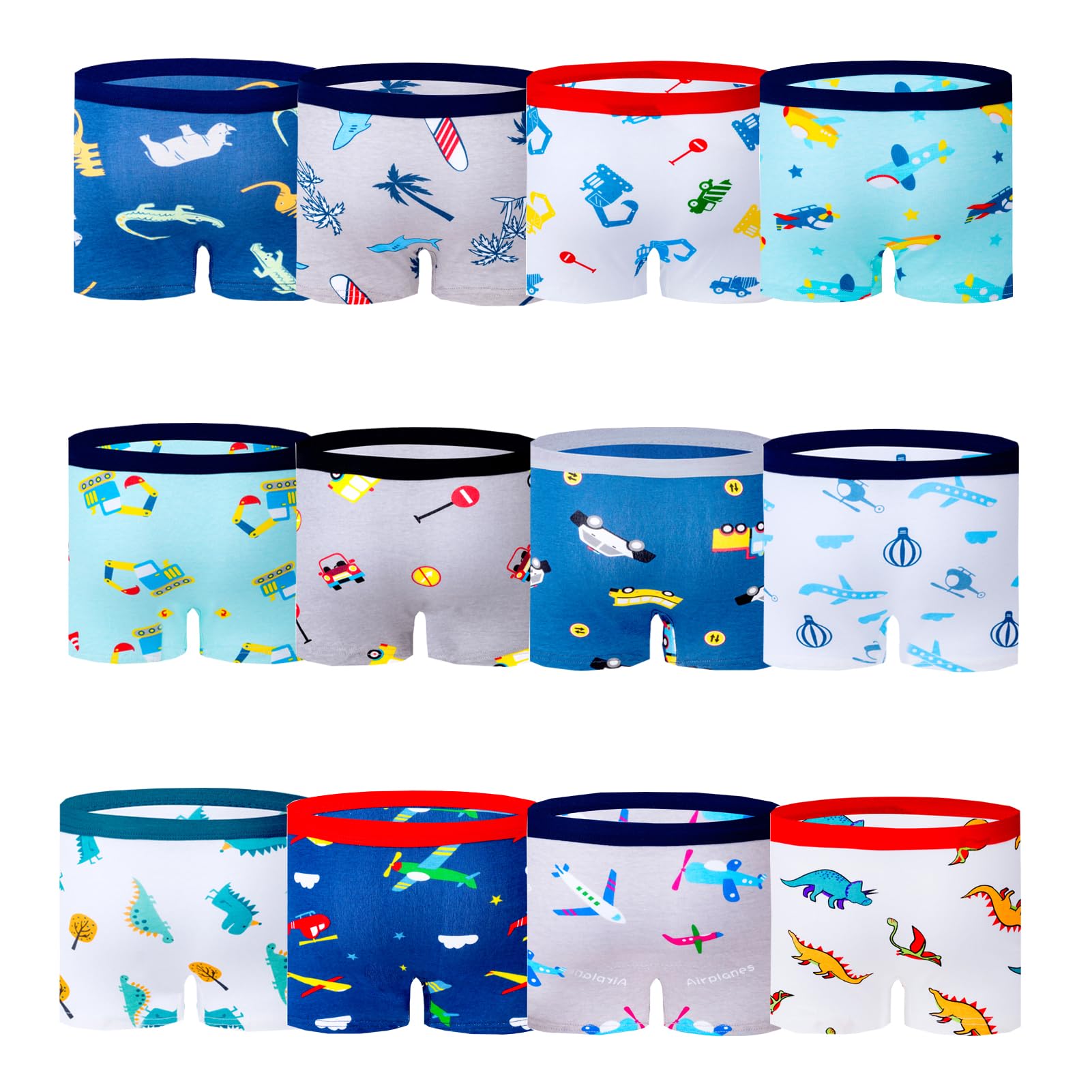 JackLoveBriefs Unterhosen Jungen 10er-Pack oder 12er-Pack 2-12 Jahre