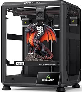 Creality K2 SE 3D Printer, High-Speed Multi-Color Support, Auto Leveling, 220×215×245mm