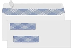 PANDRI Self Seal #8 Business Envelopes for Quickbooks Check