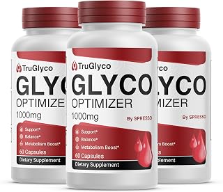 (3 Pack) TruGlyco Glyco Optimizer Capsules, Advanced Blood Health Formula Pills, True Glyco Supplement for Daily Balance & Overall Health (180 Capsules)