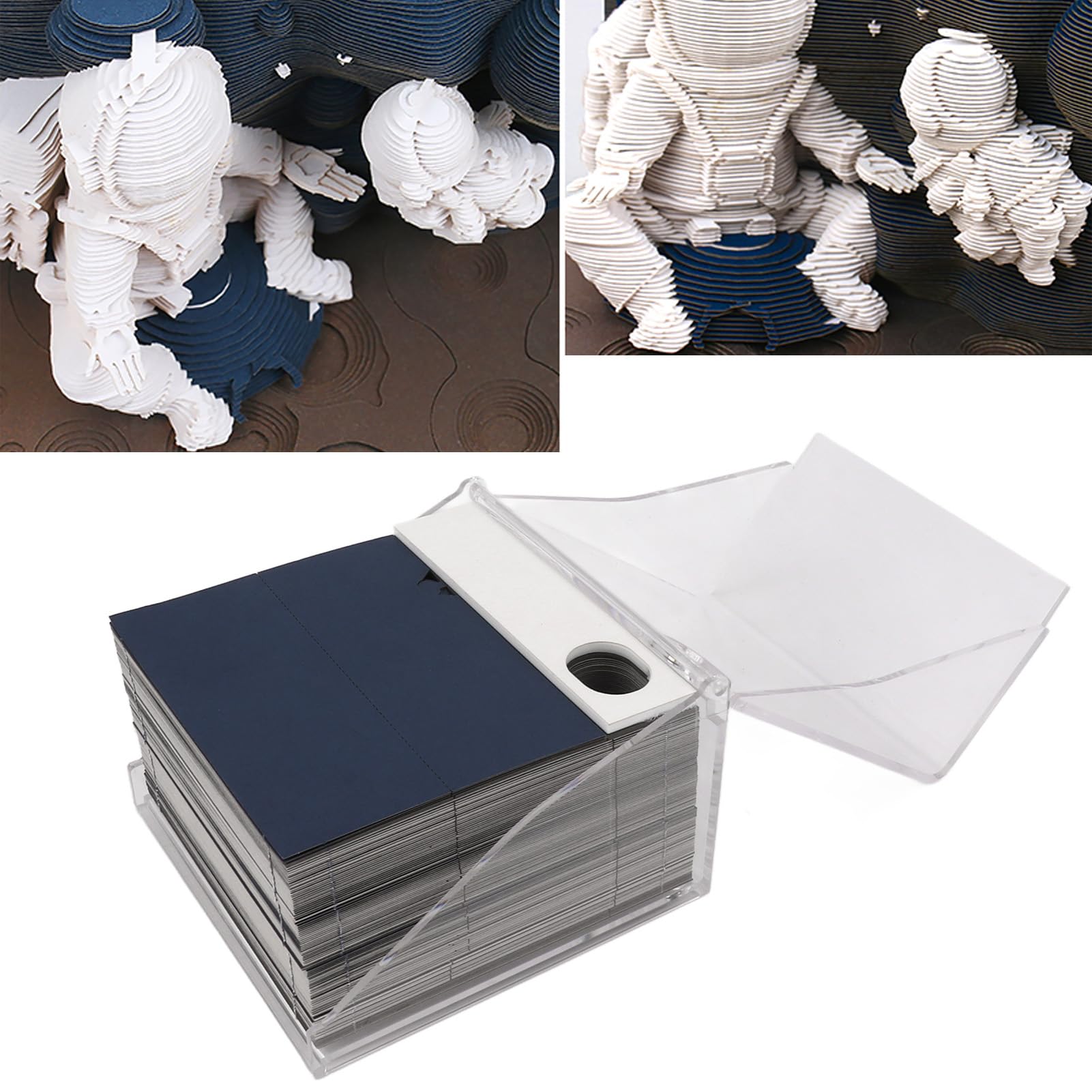 3D Memopad, leicht ablösbarer Notizzettel, Weltraum ation, Papier Material, Büro Zuhause Schule Nutzung