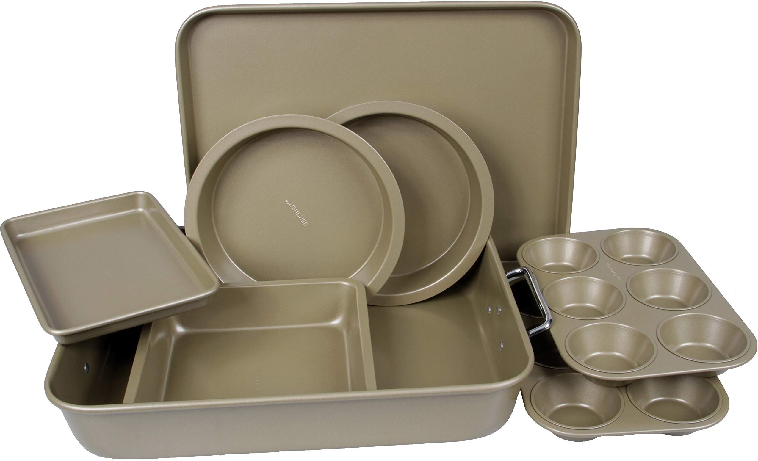 BERGNER BAKERIGHT PRO 8PC BAKEWARE SET CARBON STEEL, BG37032GD
