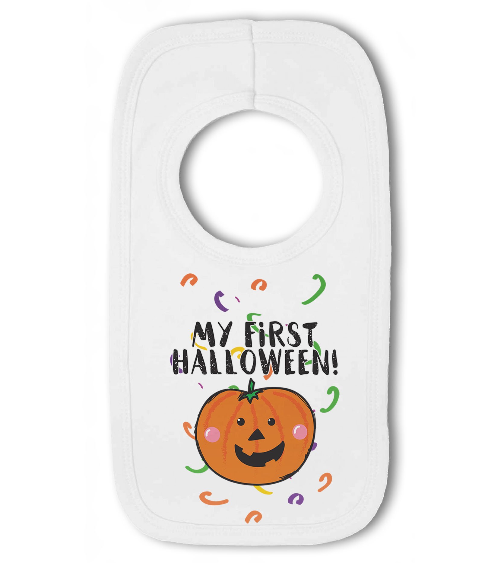 Make It Love It Sell It - My First Halloween! Pumpkin - Baby Pullover Bib, Boy or Girl