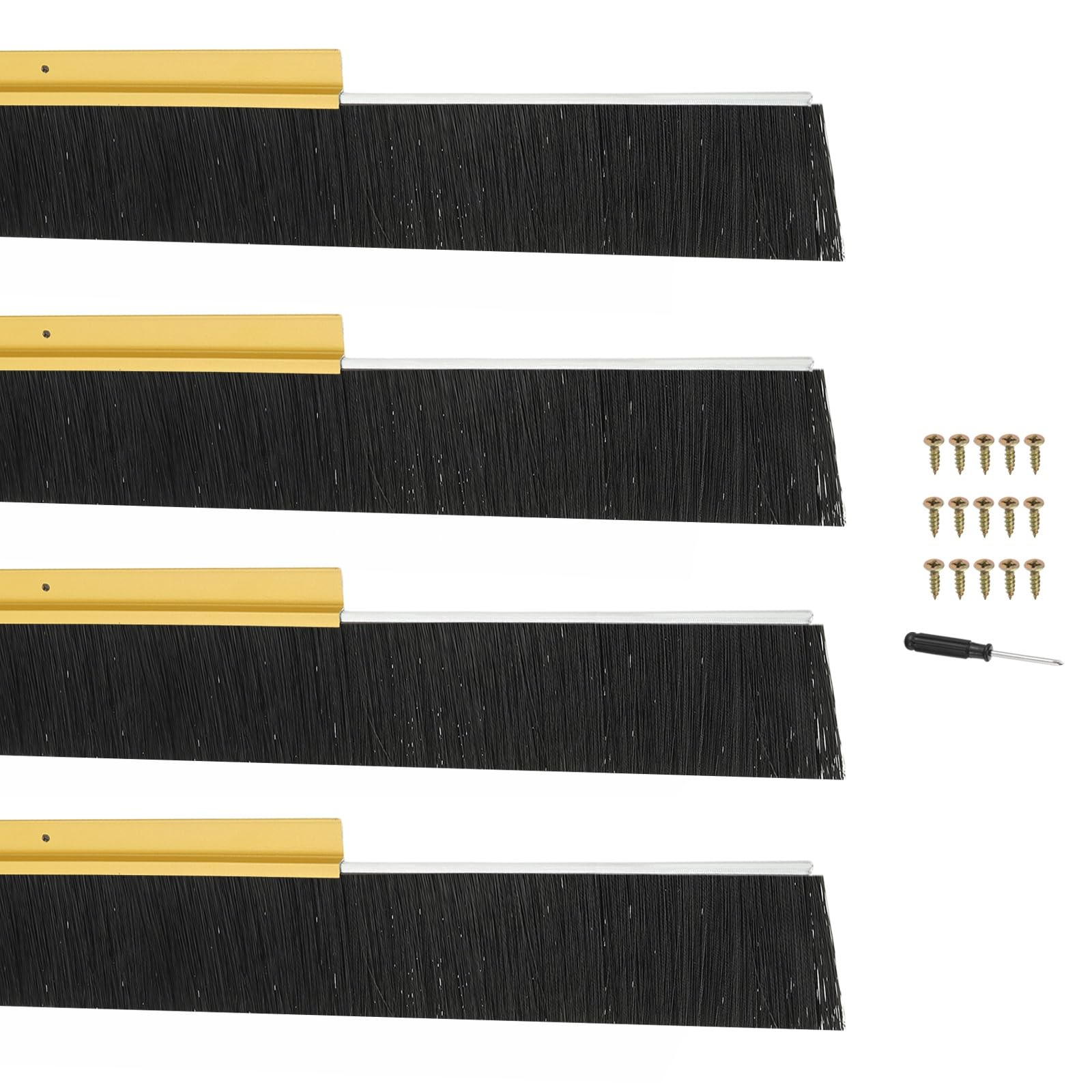 PATIKIL Door Brush Sweeps 3.54" Bristles x 39.37" Long