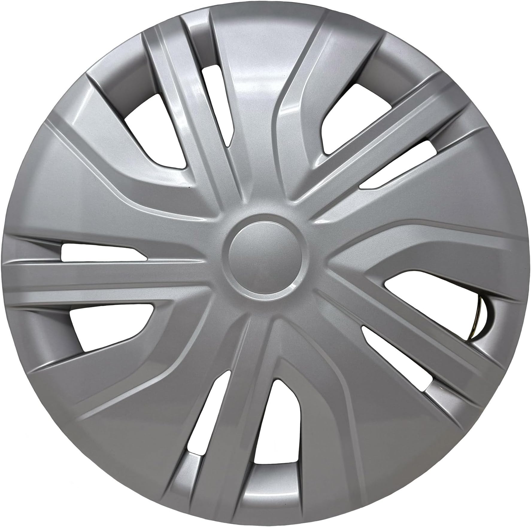 Replacement for Mitsubishi Mirage 2017-2024 Hubcap, Sturdy 14-inch Silver Wheel Cover (1 Piece)