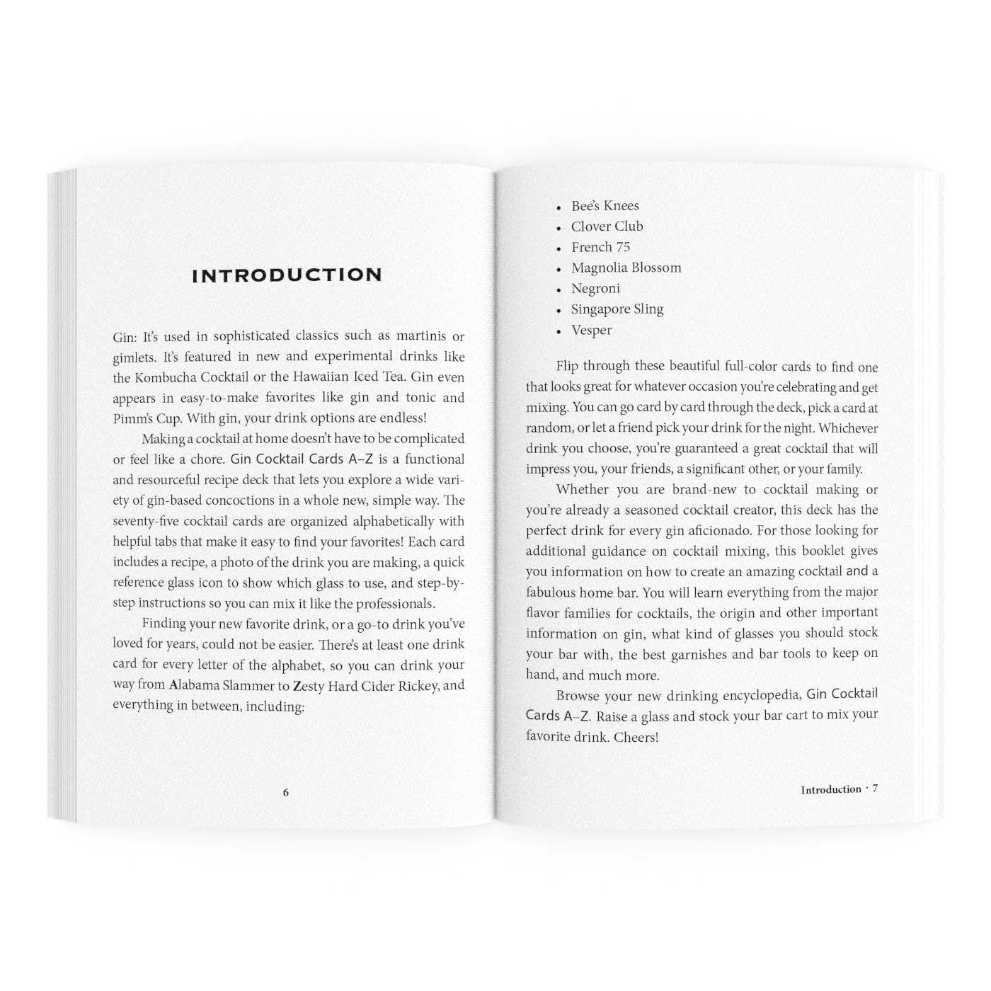 Gin Cocktail Cards A-Z: The Ultimate Drink Recipe Dictionary Deck (Cocktail Recipe Deck)