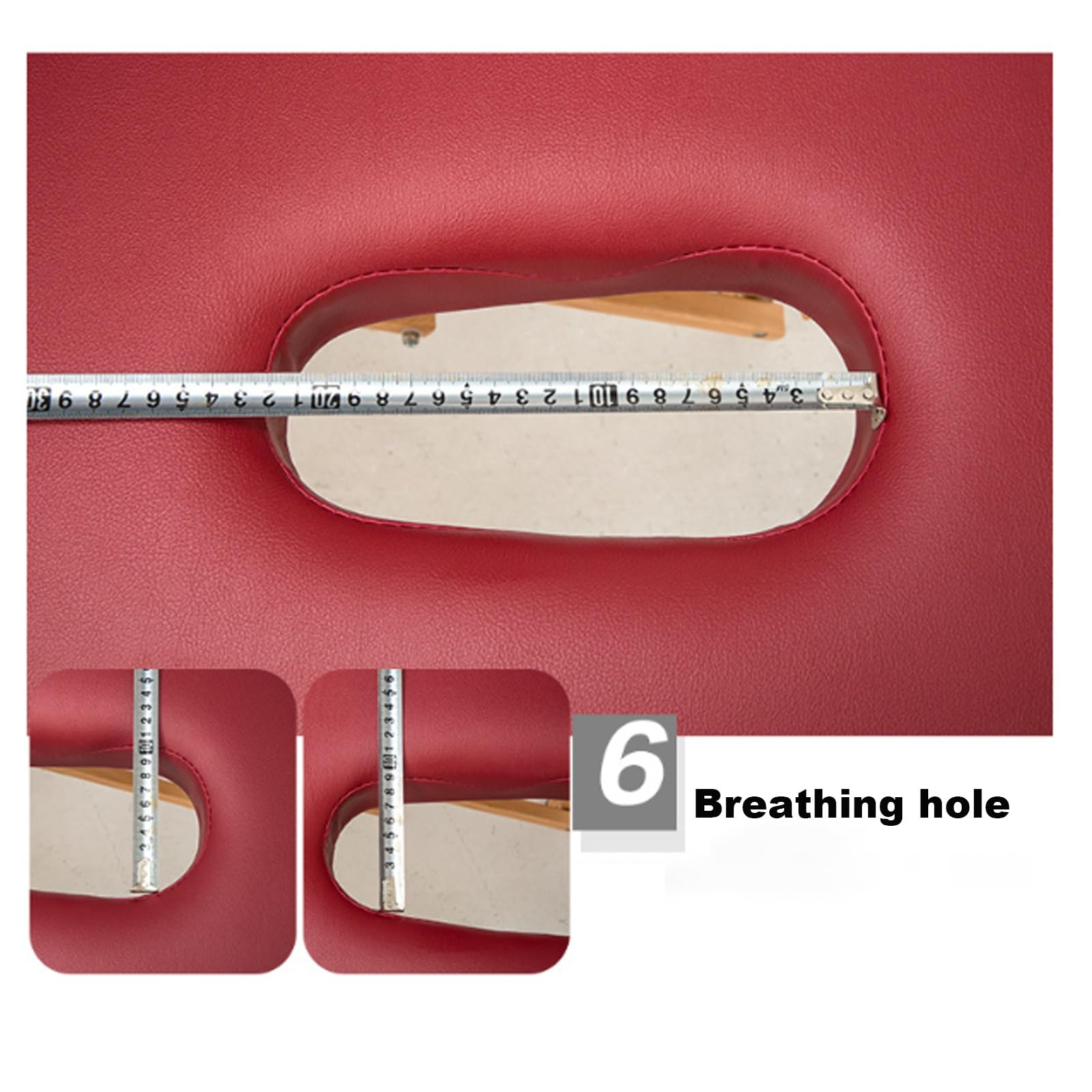Massagebett Massagetisch Schönheitsbett Ästhetisches Bett Faltbares tragbares PVC-Leder-Hebebett mit Kopfloch Kopfstütze Armlehnen Kostenlose Installation für Spa Salon Tattoo(Beige-A,185X70CM)