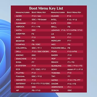 32GB - Bootable WinPE USB Drive 3.2 for Windows 10 & 11, Installation, Reinstallation, Password Reset, Network Drives (WiFi & LAN),Supported UEFI and Legacy, Data Recovery, Repair Tool