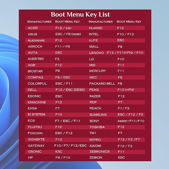 32GB - Bootable WinPE USB Drive 3.2 for Windows 10 & 11, Installation, Reinstallation, Password Reset, Network Drives (WiFi & LAN),Supported UEFI and Legacy, Data Recovery, Repair Tool
