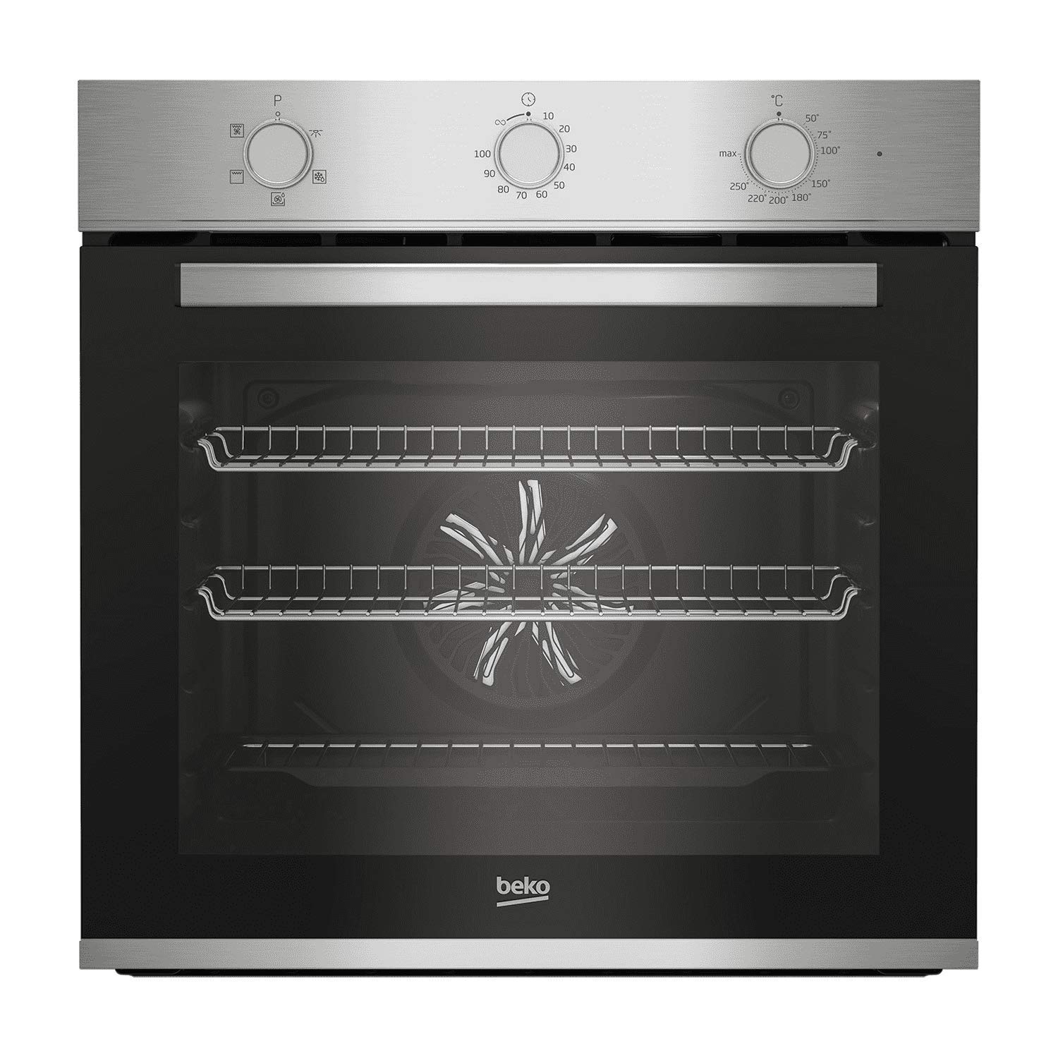 Beko 66L Builtin Electric Fan Single Oven Stainless Steel stock