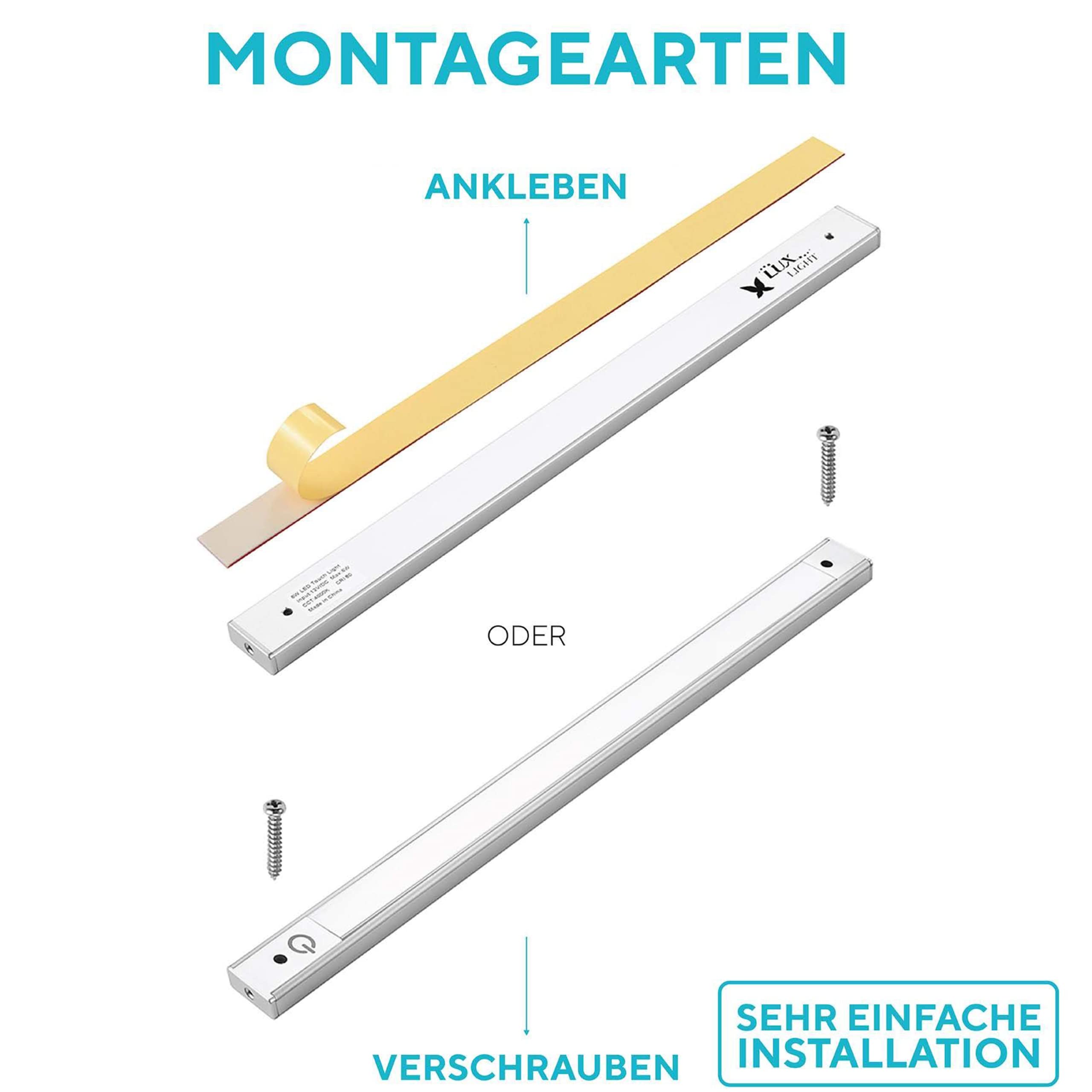 phonar Led Unterbauleuchte Küche 90cm - Küchenunterbauleuchte in kaltweiss I Einfache Montage I Inklusive Zubehör I 4000K Neutralweiß
