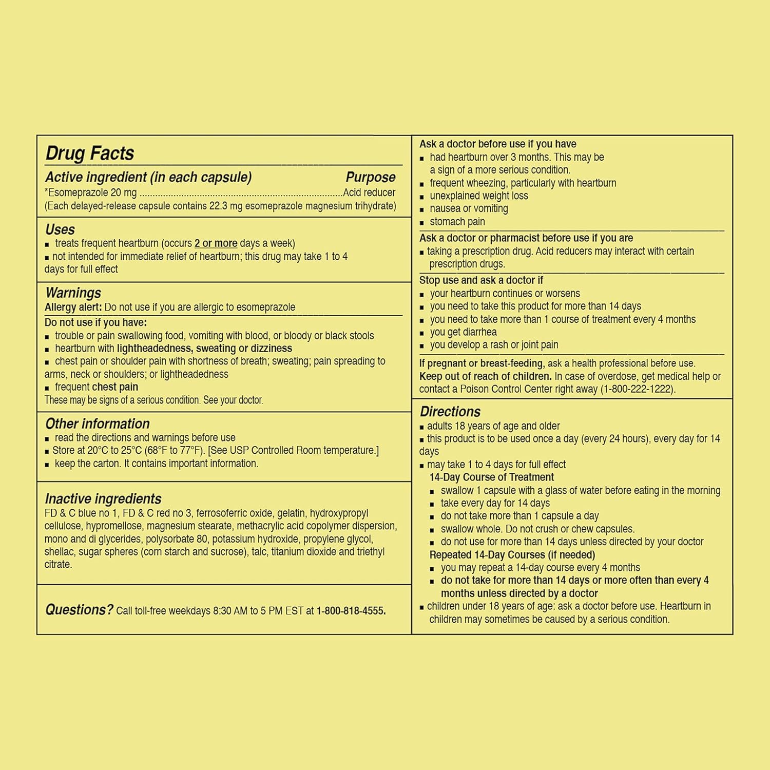 Curist Esomeprazole 20mg Capsules Delayed-Release 42 Count Heartburn Relief — Amazon image 8