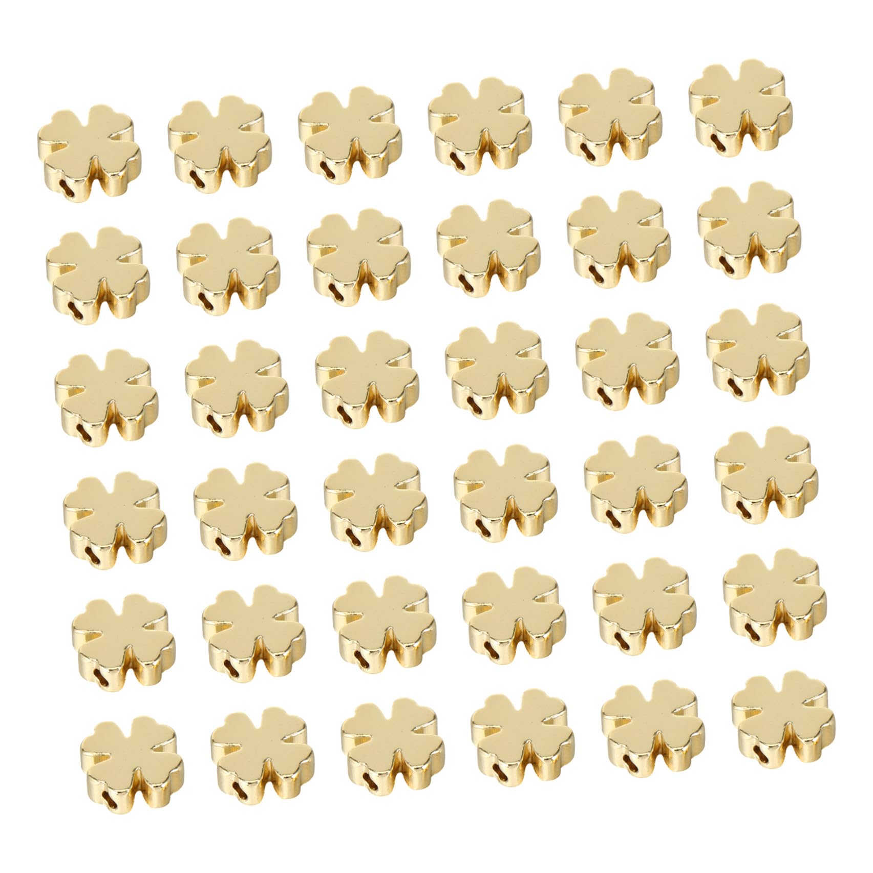 Angoily Perline Distanziatrici Fai da Te 60 Pezzi Dorate 6mm per Braccialetti e Gioielli Artigianali Accessori Foro Ampio per Creazioni Personalizzate e Regali Craft