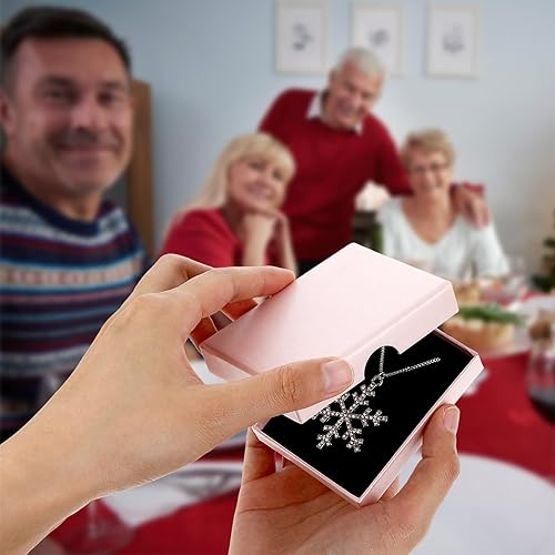 Miniatura 5 de Caja de regalo pequeña de 2 piezas de joyería pequeña, collar elegante, pulsera, aretes, cajón, caja organizadora de cajas de joyería vacías, cajas