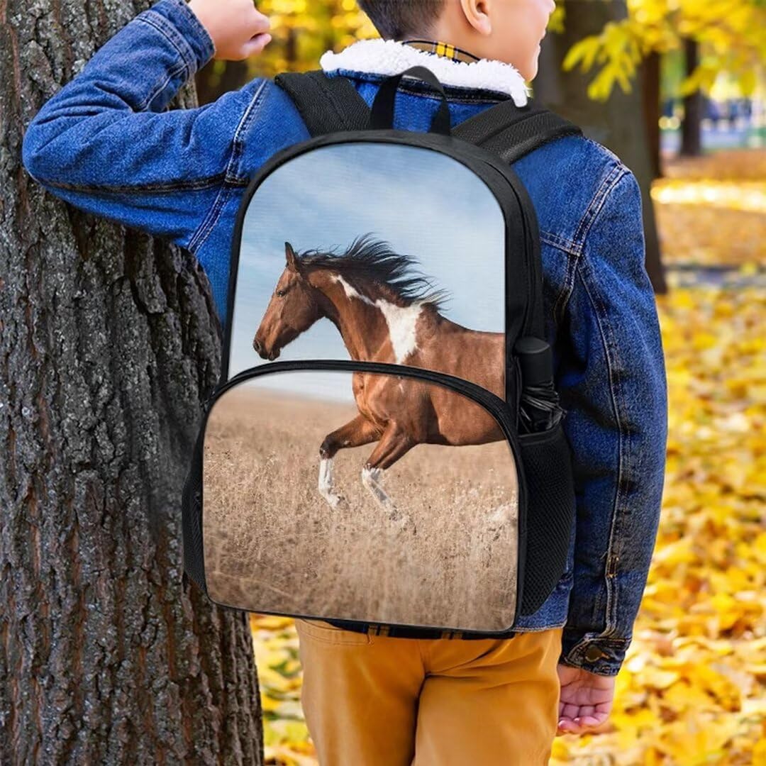 SYtrade Horse Backpacks Kid Backpack Cute Pattern Book Bag 16 Inch