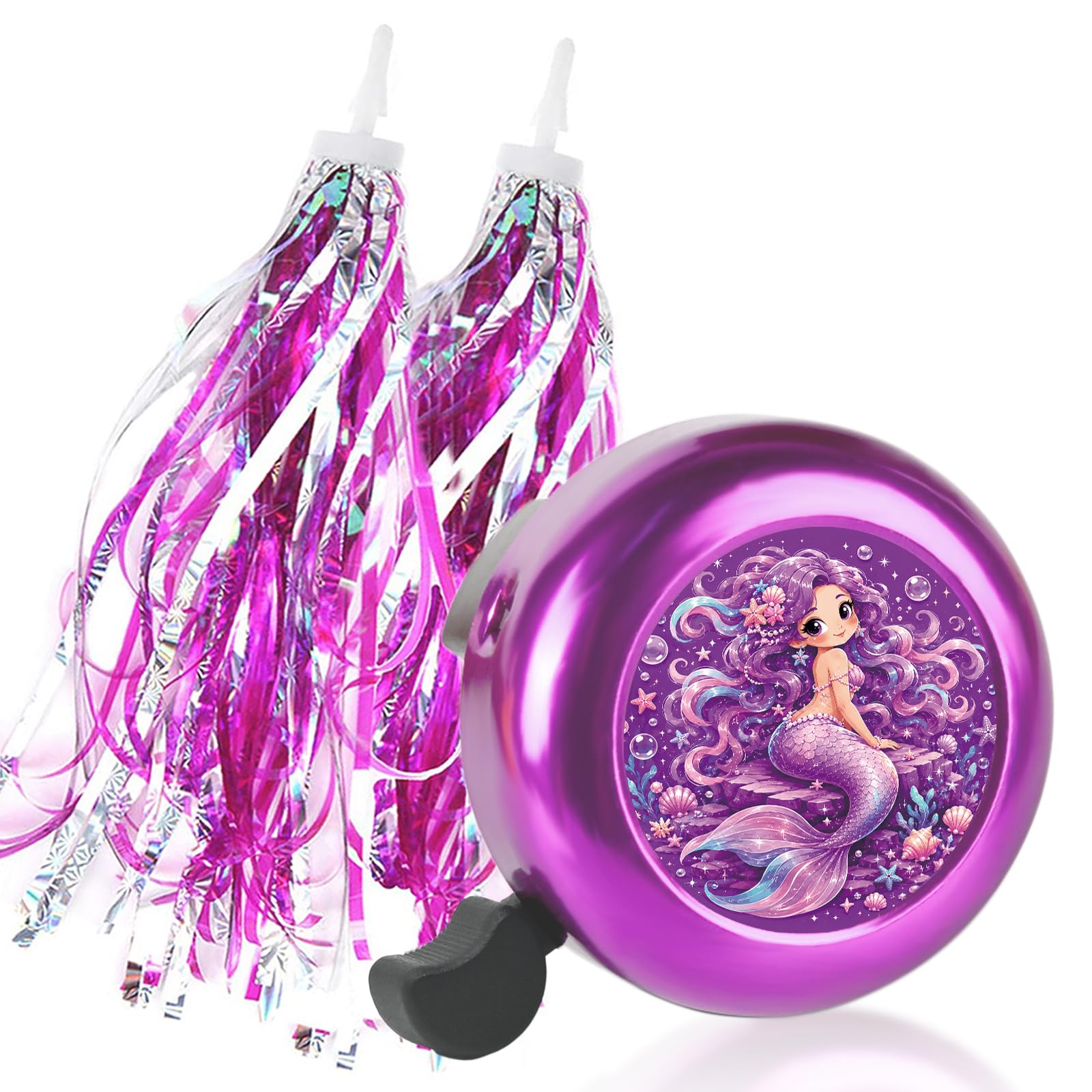 Kids Bike Bell & Streamers - Fun Bike Accessories -13