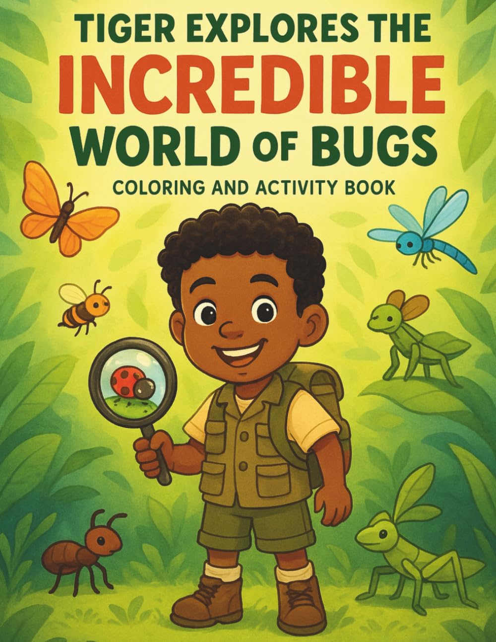 Tiger Explores the Incredible World of Bugs: Coloring and Activity Book (Tiger's Learning Adventures)