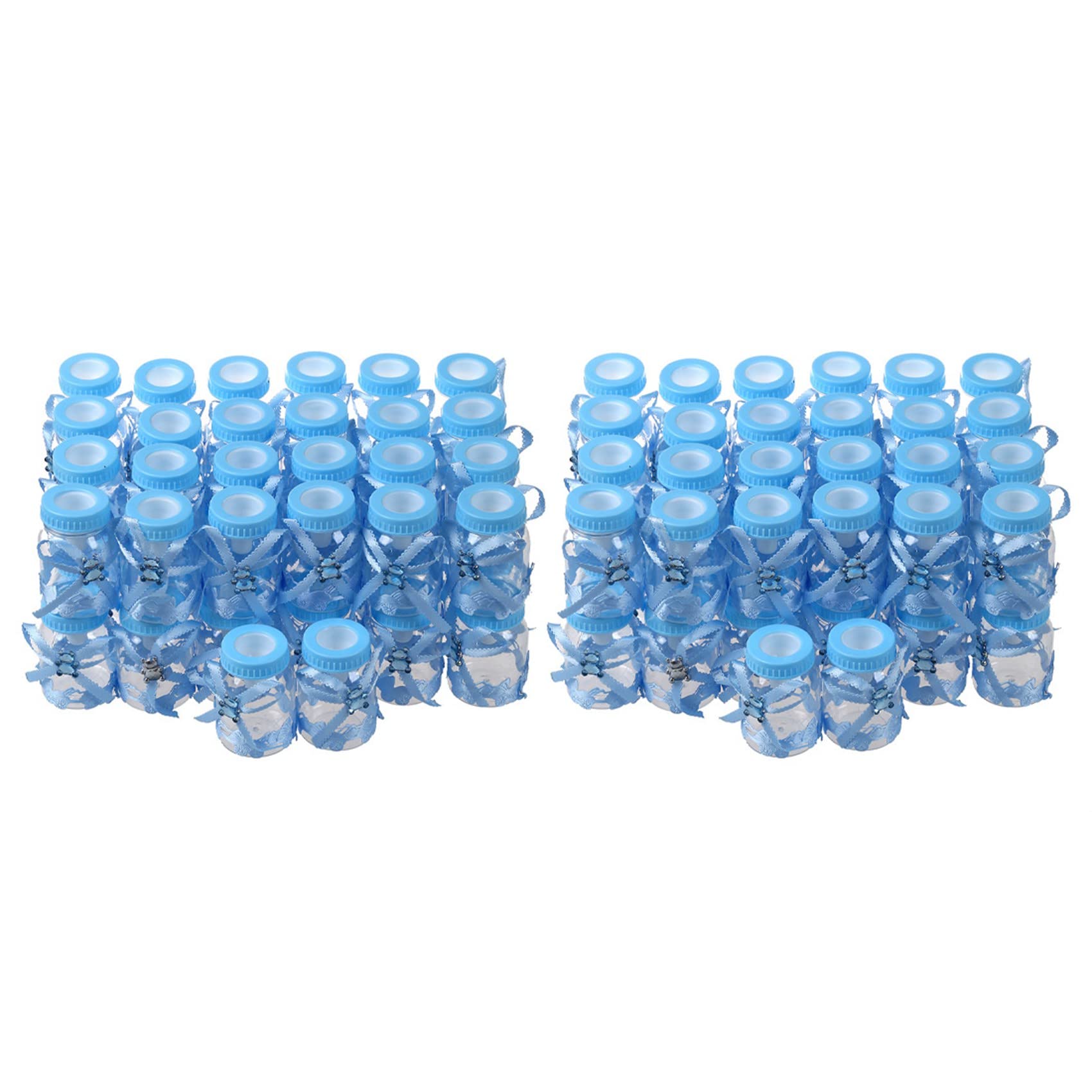 Faveurs de mariage et cadeaux box en forme de mini biberon azur x100