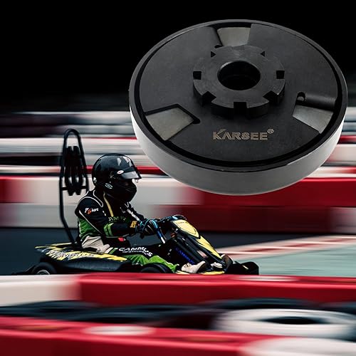 Miniatura 4 de KARSEE Embrague centrífugo de embrague Go Kart de 34 pulgadas, diámetro de 10 dientes con cadena #4041420 para Honda GC GX, Mini bicicleta, Go Kart,