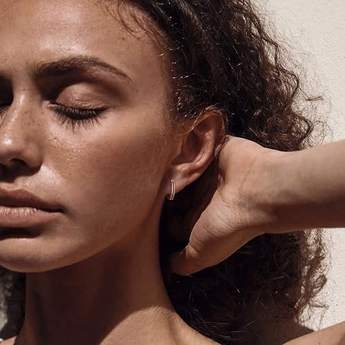 Miniatura 5 de MYEARS Women Huggie Earrings Gold Hoop 14K Gold Filled Small Simple Hypoallergenic Everyday Jewelry