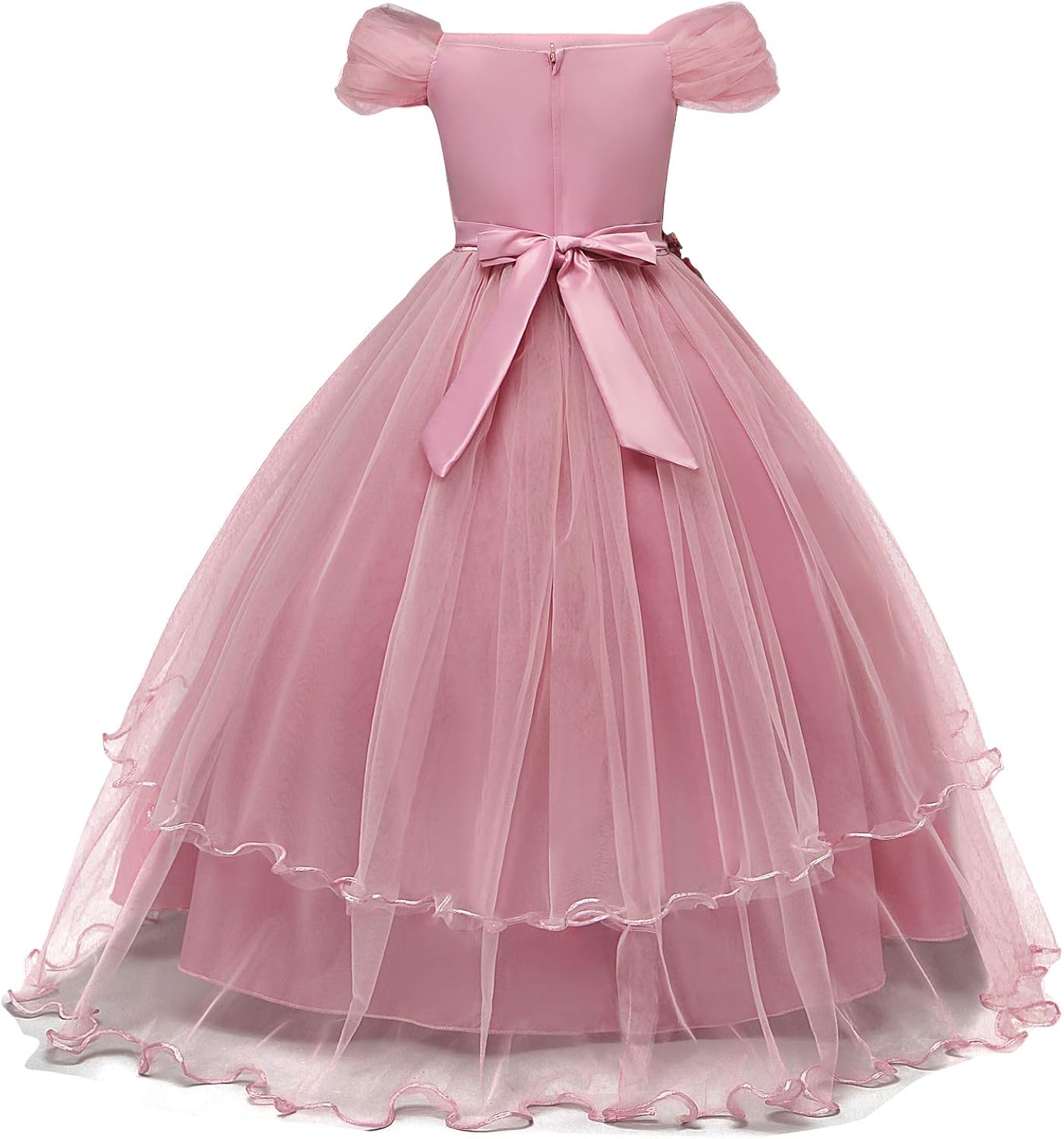 NNJXD Girl Embroidery Strapless Shoulder Lace Princess Pageant Dress Prom Ball Gown: Clothing, Shoes & Jewelry