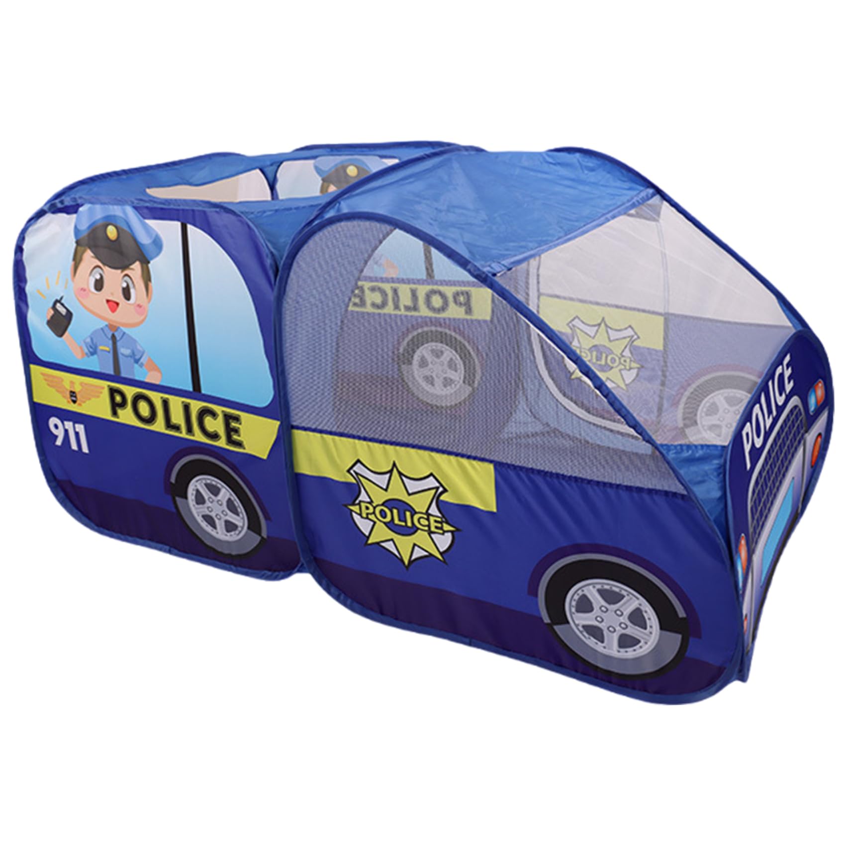 Pop-Up Play Tent Foldable Kids Play Tent Spacious Space Indoor & Outdoor Playhouse Vehicle Toys Great Gift for Boys Girls Holiday Birthday Gift Pop-Up Kids