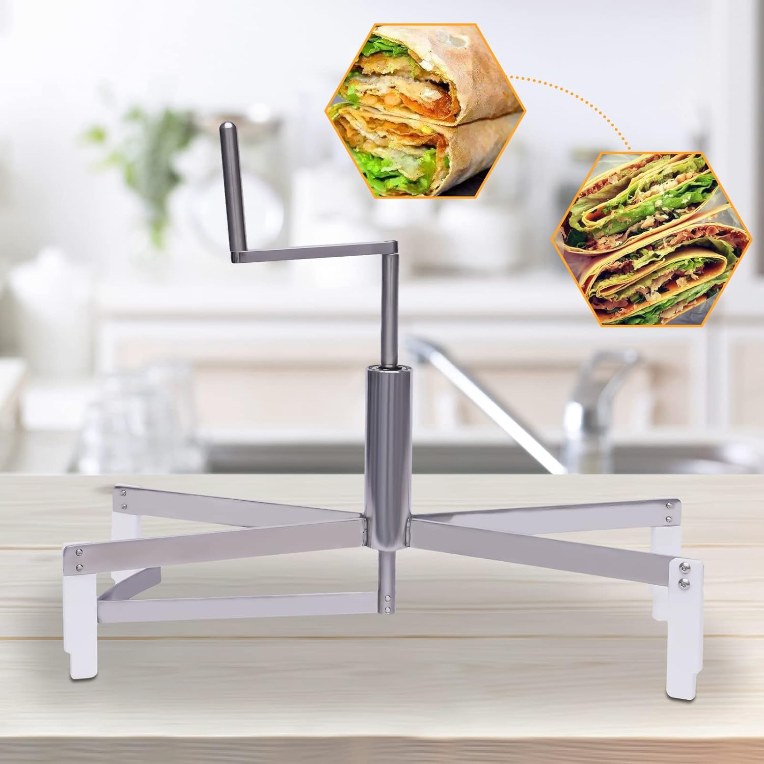 40cm Stainless Steel Crepe Spreader Tool, Stainless Steel 304 Crepe Spreader Pancake Maker Pizza Batter Cooking Spreader Tegulator for Baker and Home Use Pancake Maker and Batter Spreader(Slivery)