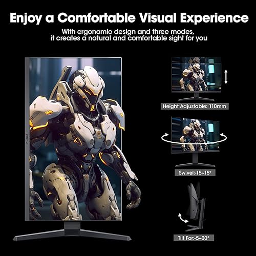 Miniatura 5 de KOORUI Monitor para juegos de 27 pulgadas, monitor de computadora WQHD (2560 x 1440), 240 Hz, 1 ms, tecnología AdaptiveSync, HDR400, monitor HDMI