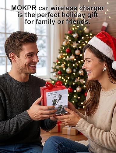 Miniatura 2 de MOKPR Cargador inalámbrico para automóvil, con sujeción automática, para salpicadero, parabrisas, ventilación de aire, soporte para teléfono
