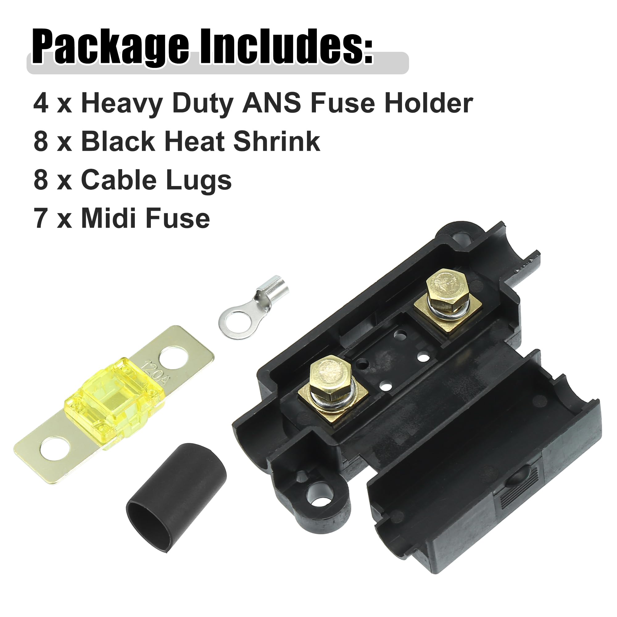 Disjoncteur Automatique étanche X AUTOHAUX 120A – 12-48V DC, Réinitialisation Manuelle, Pour Véhicules