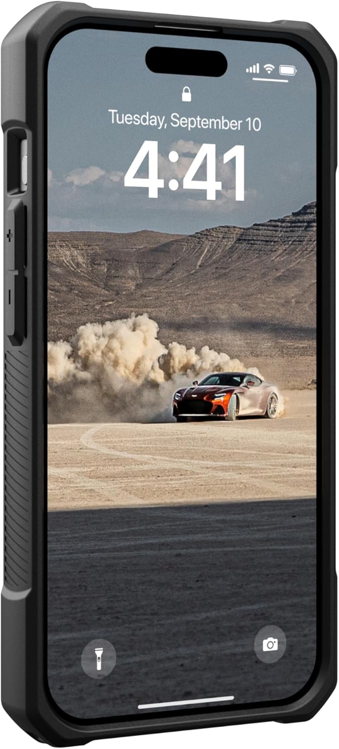 URBAN ARMOR GEAR UAG Case [Updated Version] Compatible with iPhone 15 Pro Case 6.1" Monarch Mallard Rugged Heavy Duty Military Grade Drop Tested Protective Cover