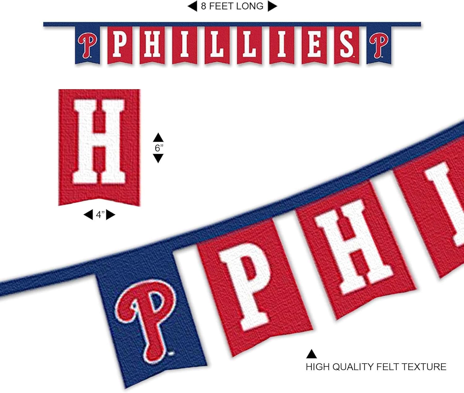 WinCraft Philadelphia Phillies Banner String Pennant Flags - Image 5