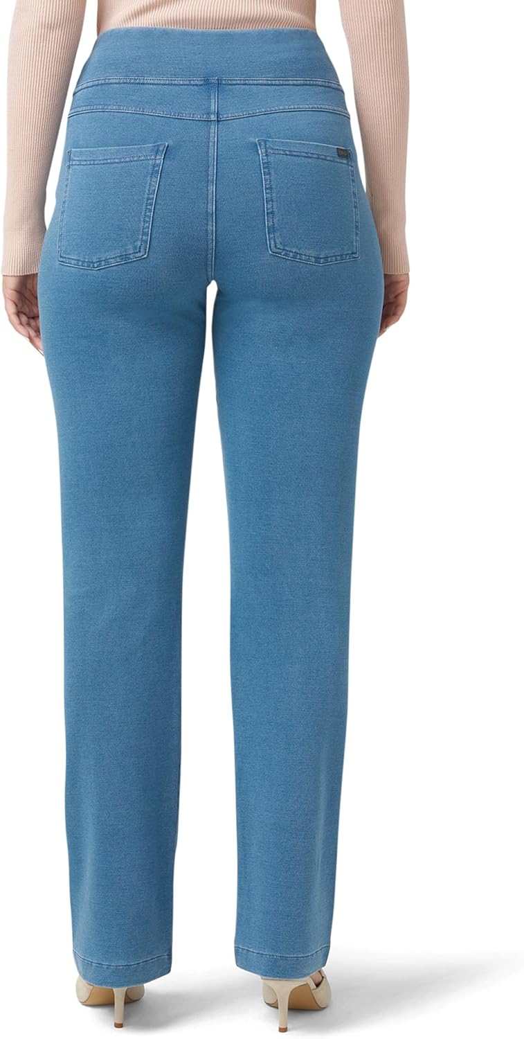 HUE Women's Super Soft Stretch High Rise Straight Leg Denim Leggings - Image 2