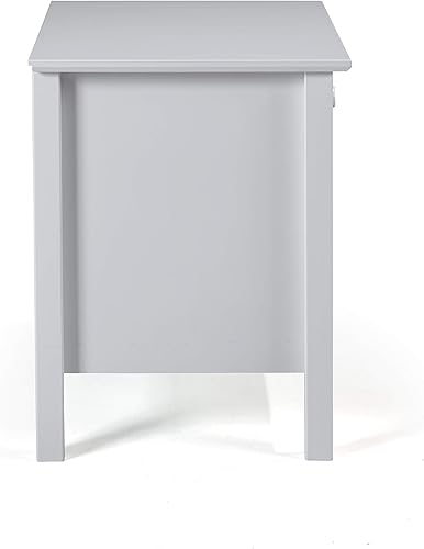 Miniatura 7 de Alaterre Furniture Simplicity - Mesita de noche, color gris paloma Gris (Dove Gray),Blanco