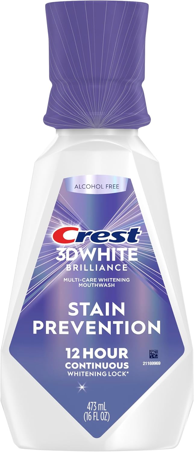 Crest 3Dwhite Brilliance Stain Prevention Alkolsüz Ağız Bakım Suyu 473Ml
