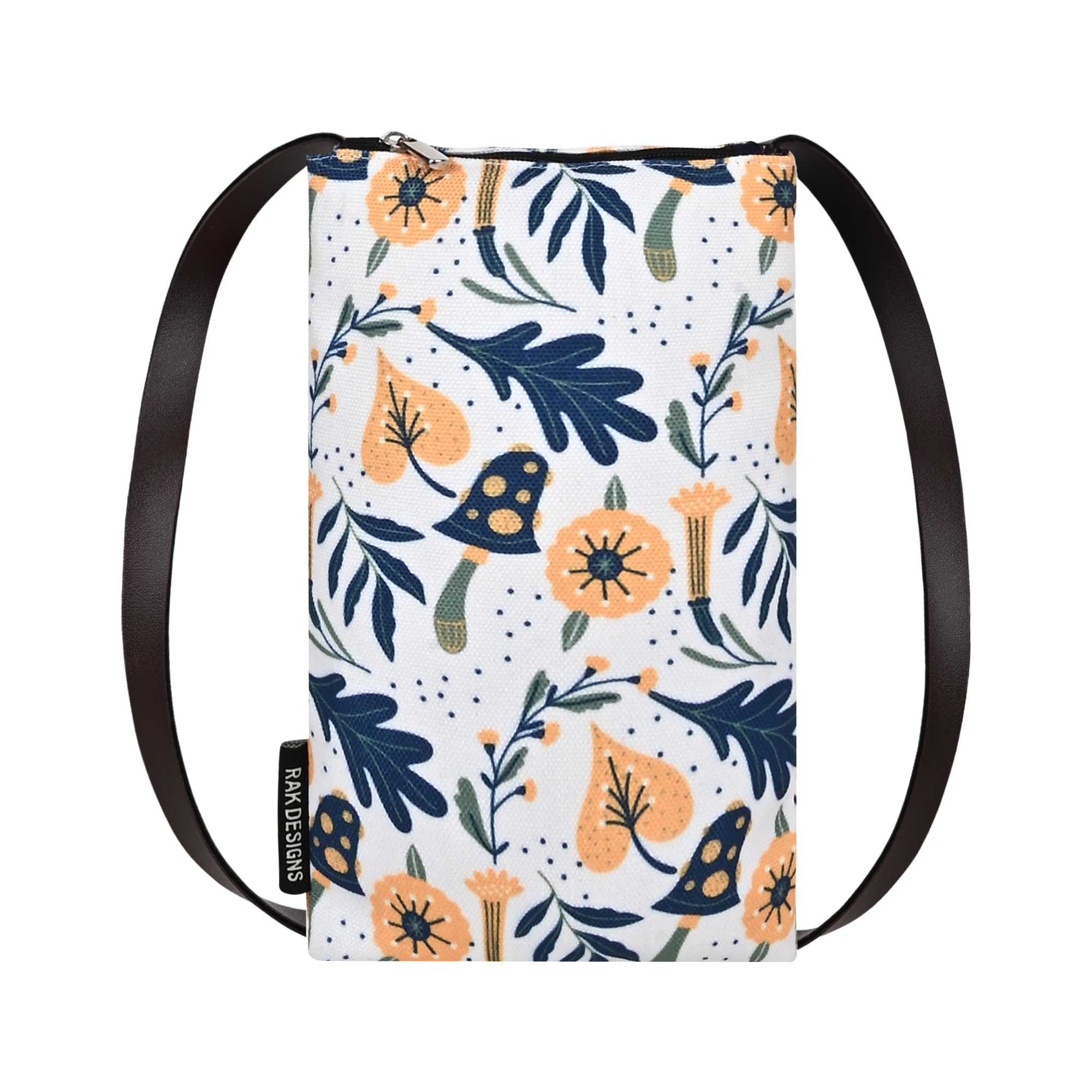 RAK DESIGNS Printed PolyCanvas Small Cross-Body mobile sling bag for Women and Girls/Zipper Closure/Mobile Holder/Mobile Purse (B0CW75YGD3) Amazon Price History, Amazon Price Tracker