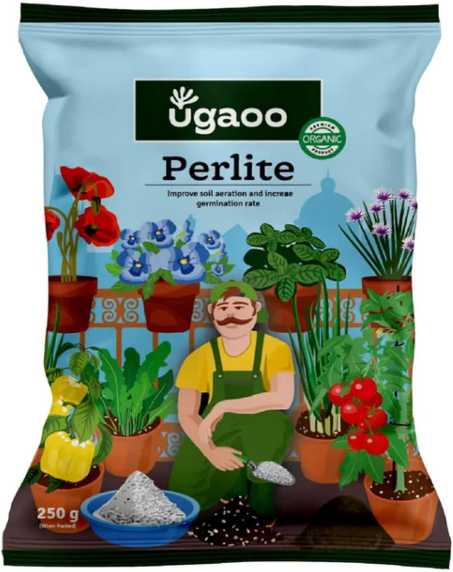Ugaoo Perlite for Gardening Potting Soil, Indoor & Outdoor, Hydroponics and Horticulture Potting Mix- 250 Grams