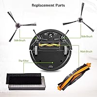 Vista 2 de LICHIFIT Kit de filtro y cepillo de repuesto para ECOVACS DEEBOT 900 901 Aspiradora robótica Accesorios Piezas