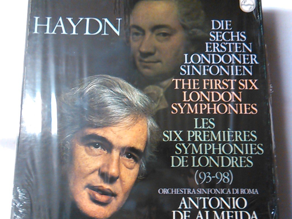 HAYDN, Franz Joseph: The first 6 London Symphonies -- PHILIPS ()-Orch. Sinfonica di Roma, A de Almeida (cond.)-HAYDN Franz Joseph (Austria)-ALMEIDA Antonio de (dir); Orchestra Sinfonica di Roma-PHILIPS-PHI 6747122-Vinyl