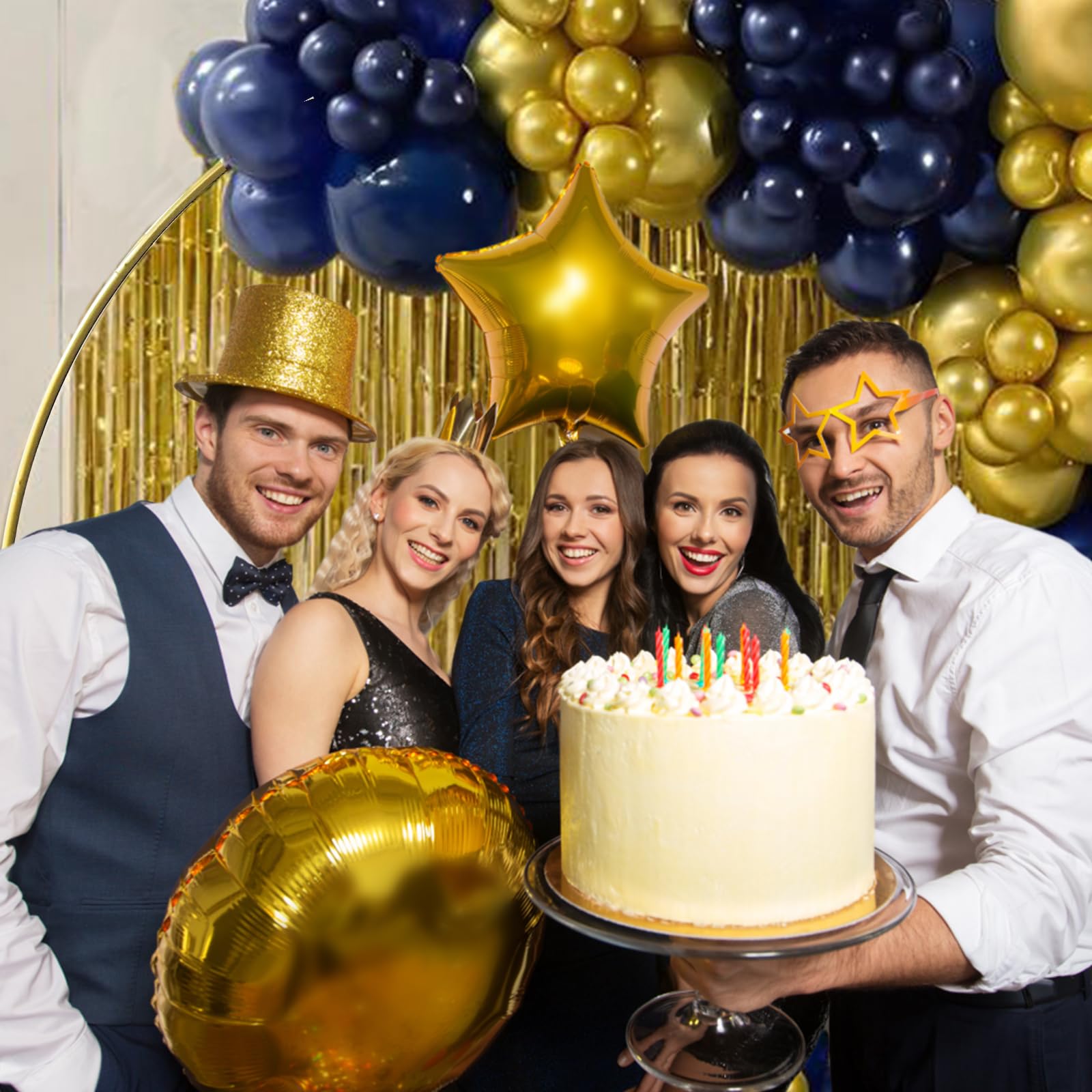 balloon arch stand metal round backdrop stand circle balloon arch frame wedding arches 6.5ft for ceremony birthday party baby shower decoration