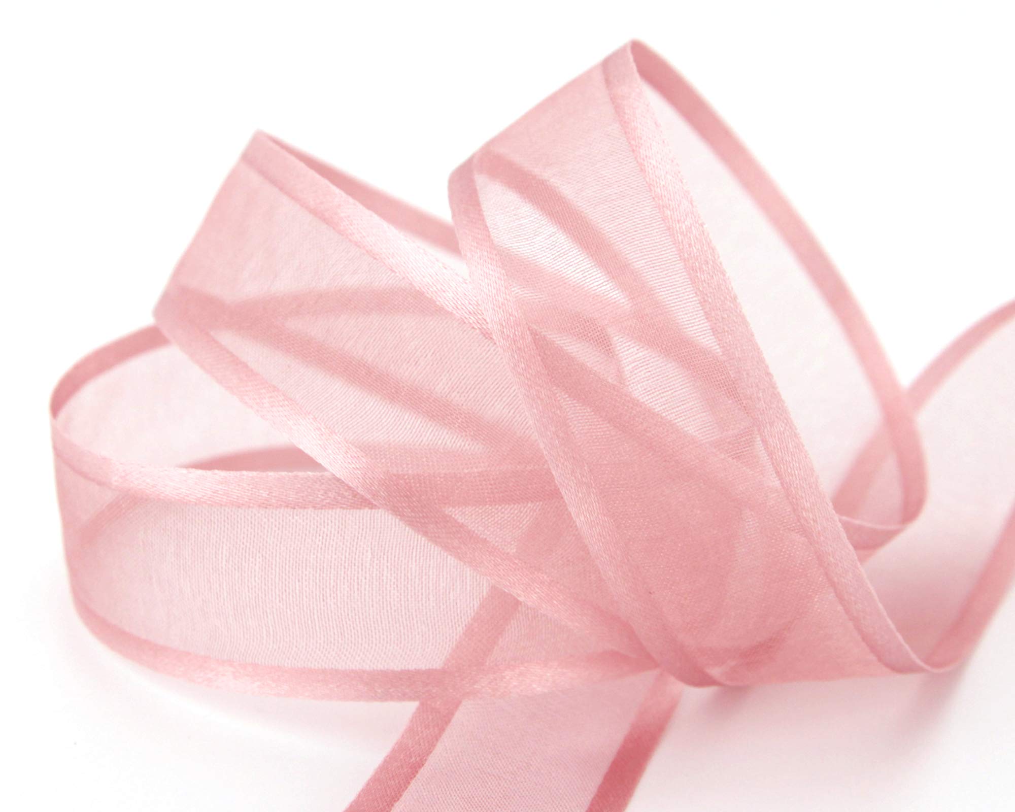 Ruban Décoratif Mousseline De Soie 20m X 25mm - Avec Fil De Fer - Transparent - 28 Couleurs - Mariage, Cadeaux
