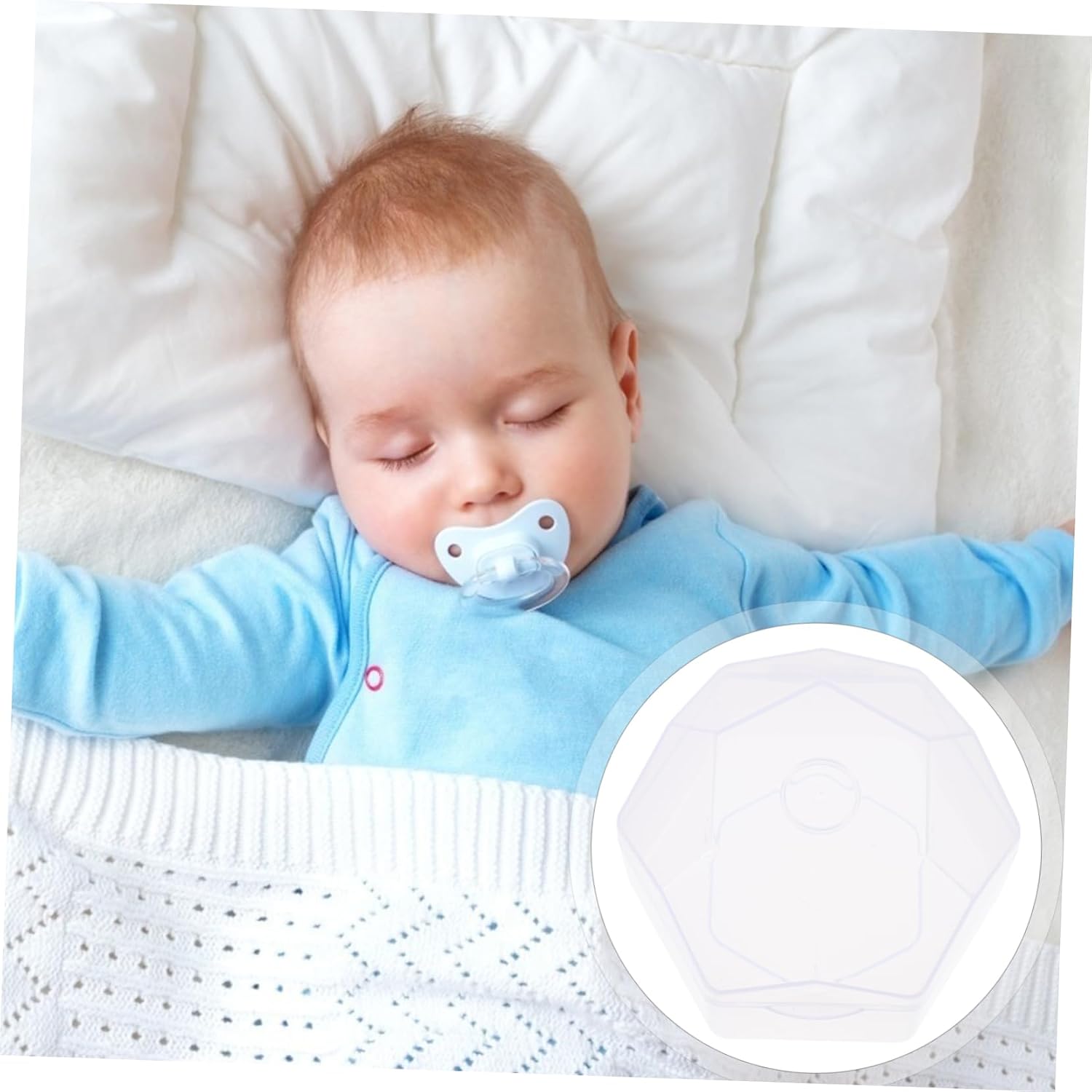 UPKOCH 10pcs Portable Pacifier Storage Case Lightweight Holder for Travel Design Fits Pacifiers and Toys Compact for Diaper Bag and Stroller Use