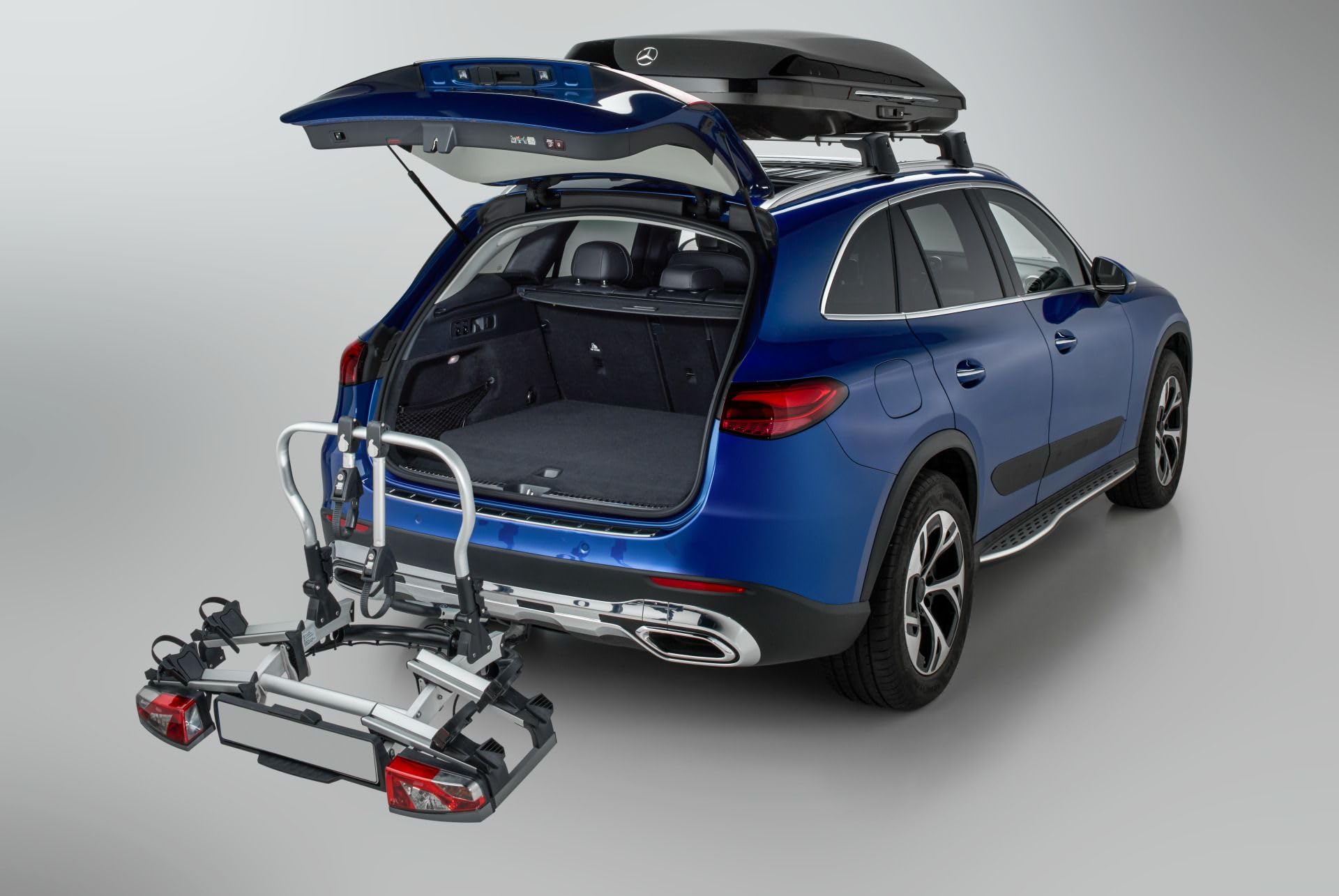 fahrradanhänger auto mercedes Mercedes-Benz Heckfahrradträger, für Anhängevorrichtung, klappbar, 2 Fahrräder, ECE & Motorrad Yamaha E-Bike Display X Electric Mountain Bicycle Package:Titan 2.0