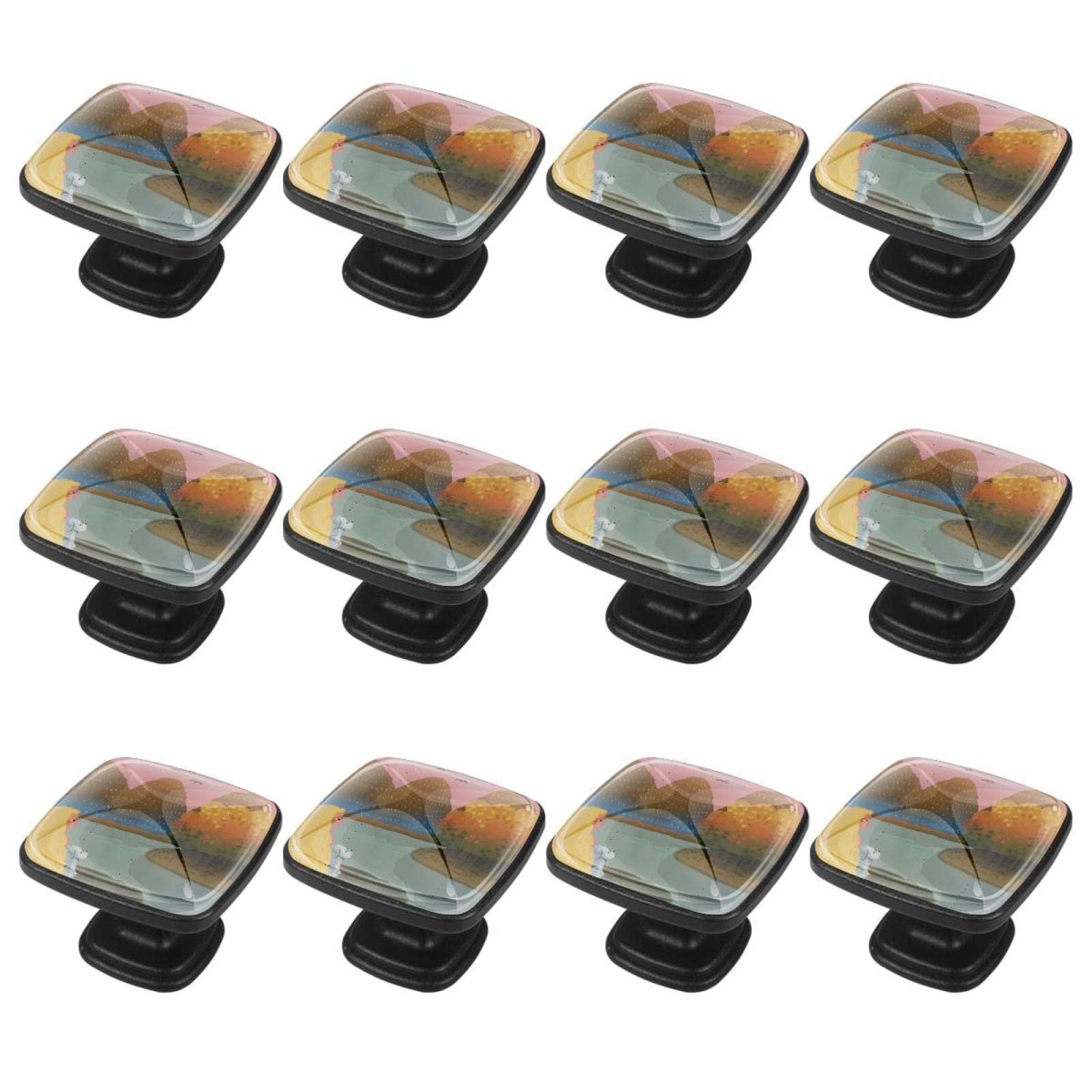 Poignées de boutons d'armoire en verre pour remplacer facilement les poignées usées