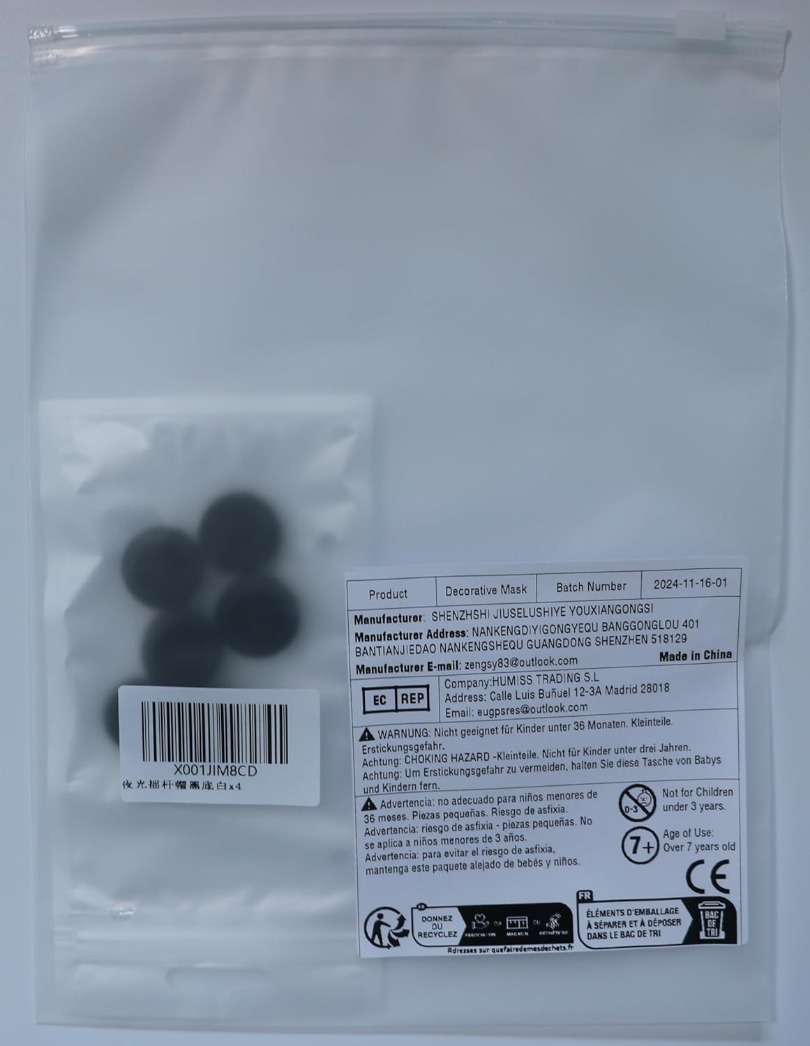 Performance Joystick Analog Stick Thumb Grips Set of 6 Compatible with PS5, PS4, Xbox Series X/S Xbox One, Switch Pro Controller Black & White